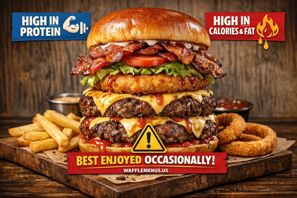 Angus Double Cheeseburger at Waffle House Price, Calories & Full Nutrition Guide (2026)