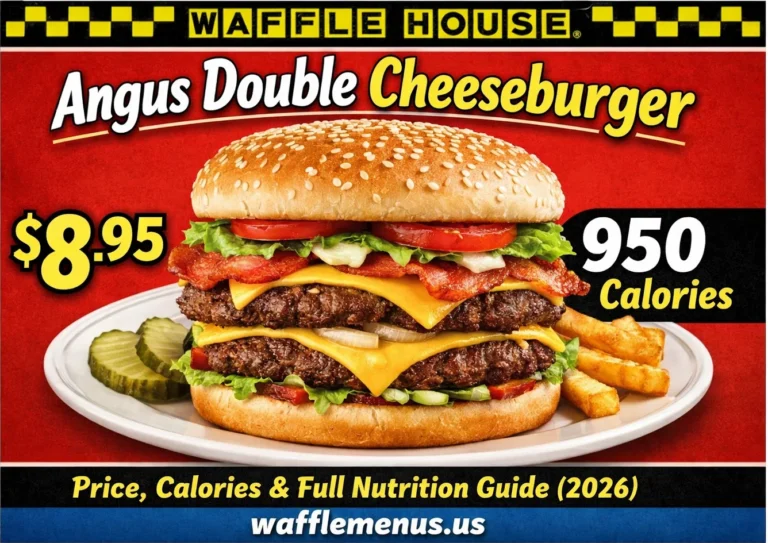 Angus Double Cheeseburger at Waffle House Price, Calories & Full Nutrition Guide (2026)