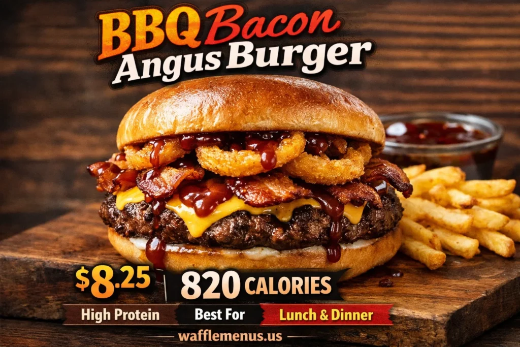 BBQ Bacon Angus Burger at Waffle House Price, Calories and Full Review (2026)