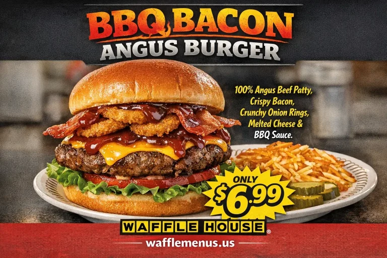 BBQ Bacon Angus Burger at Waffle House Price