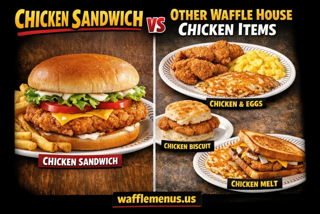 Chicken Sandwich Price, Calories, Nutrition & Complete Waffle House Guide (2026)