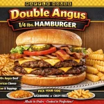Waffle House Double Angus 1/4 lbs Hamburger Menu Price