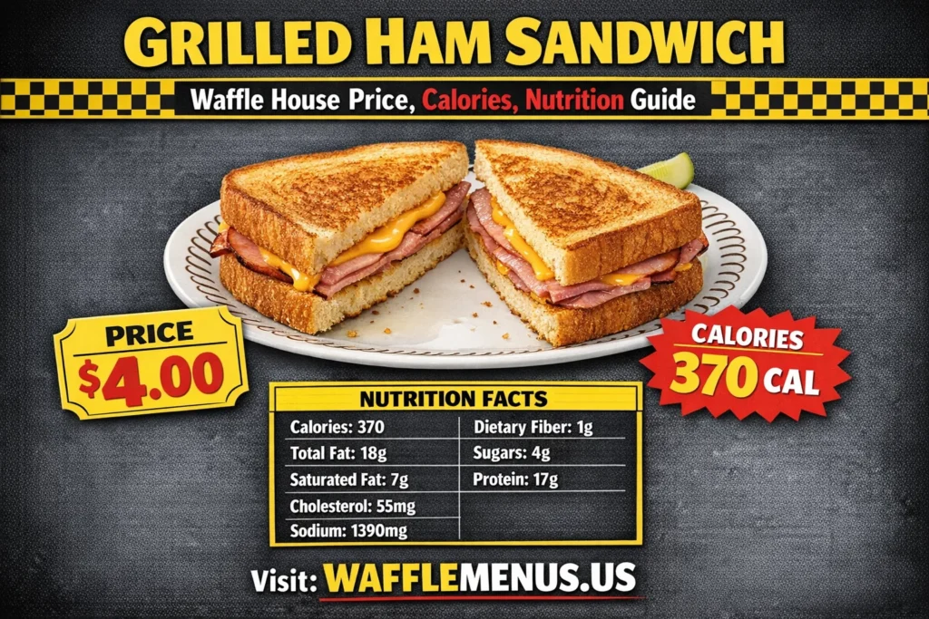 Grilled Ham Sandwich Waffle House Price, Calories, Nutrition Guide