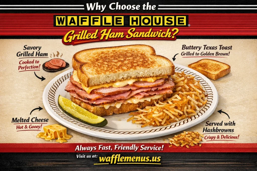 Grilled Ham Sandwich Waffle House Price, Calories, Nutrition Guide