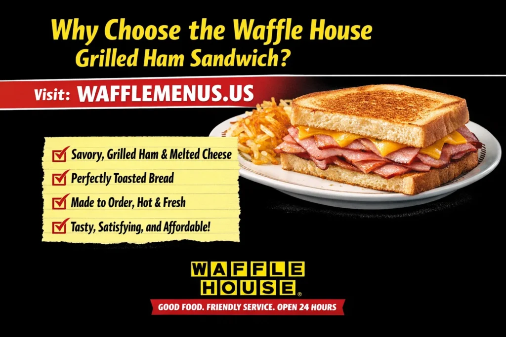 Grilled Ham Sandwich Waffle House Price, Calories, Nutrition Guide