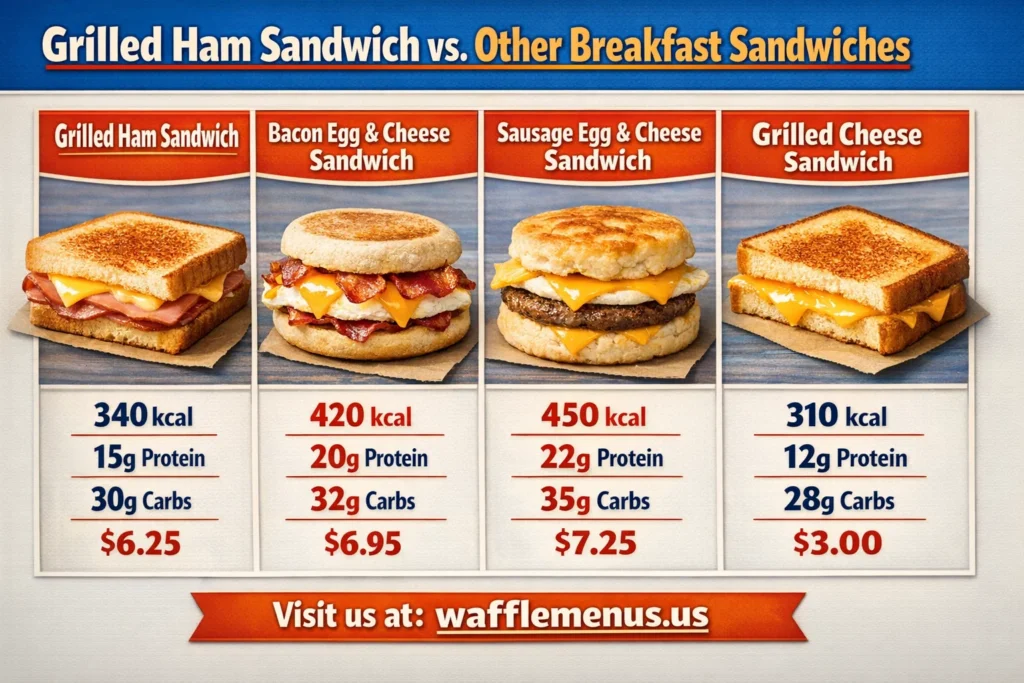 Grilled Ham Sandwich Waffle House Price, Calories, Nutrition Guide