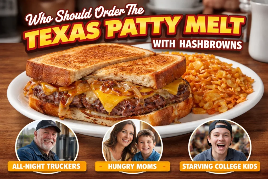 TEXAS PATTY MELT WITH HASHBROWNS with Updated Prices 2026