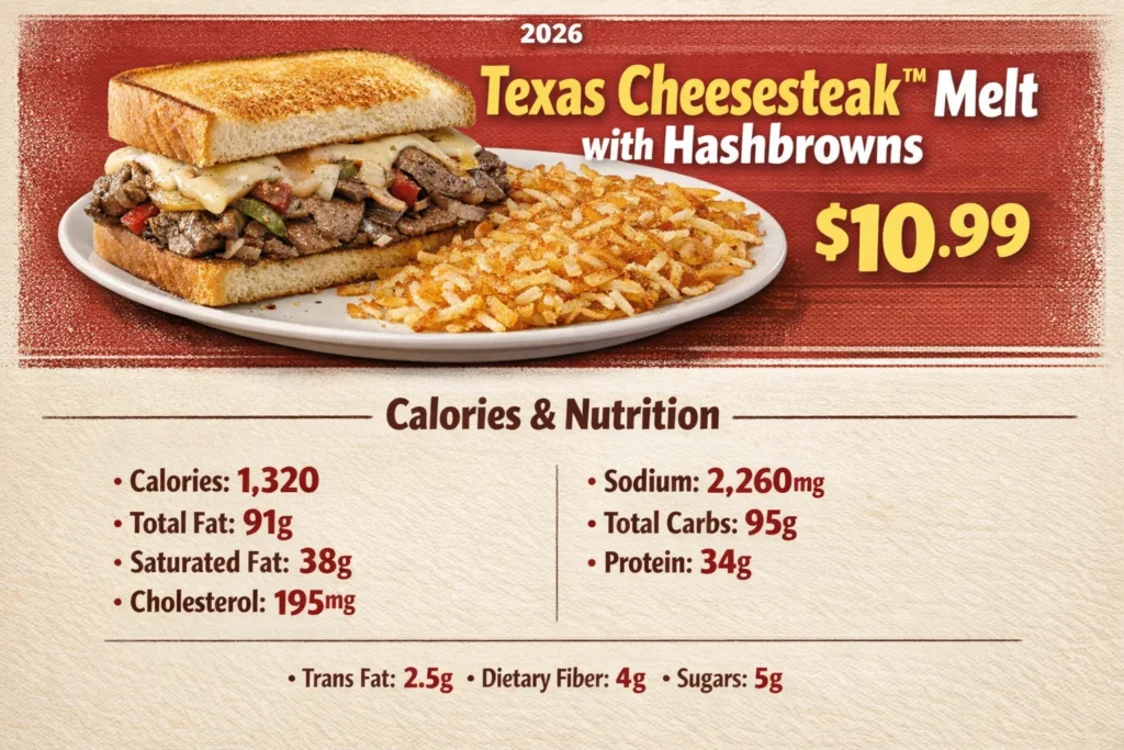 Texas Cheesesteak™ Melt with Hashbrowns
