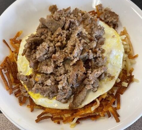 Waffle House Chicken Melt Hashbrown Bowl