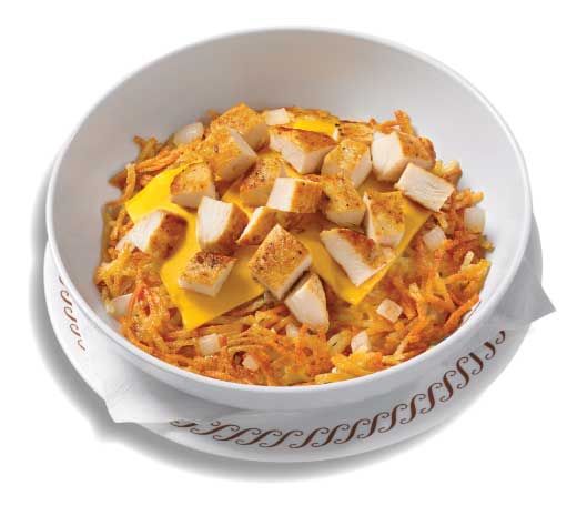 Waffle House Chicken Melt Hashbrown Bowl