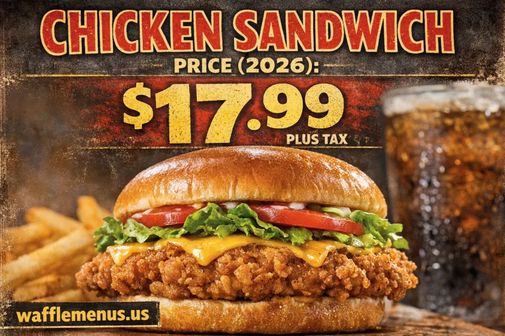 Chicken Sandwich Price, Calories, Nutrition & Complete Waffle House Guide (2026)
