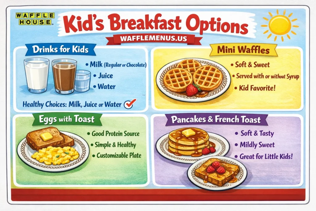 Waffle House Kids Menu Price, Calories and Nutrition Facts 2026