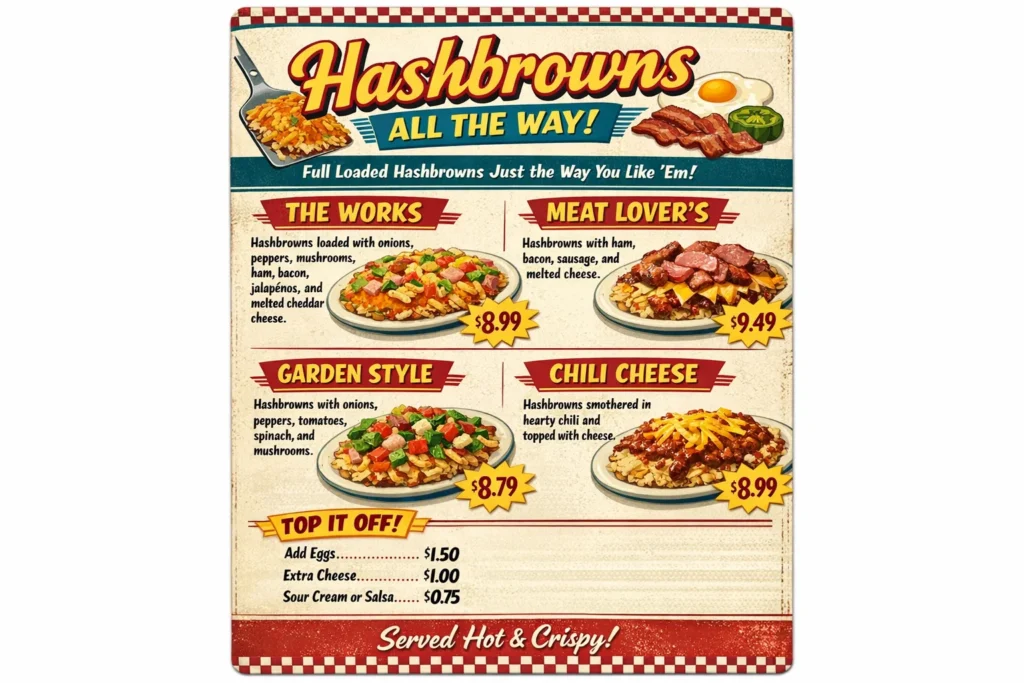 Waffle House Hashbrowns All the Way