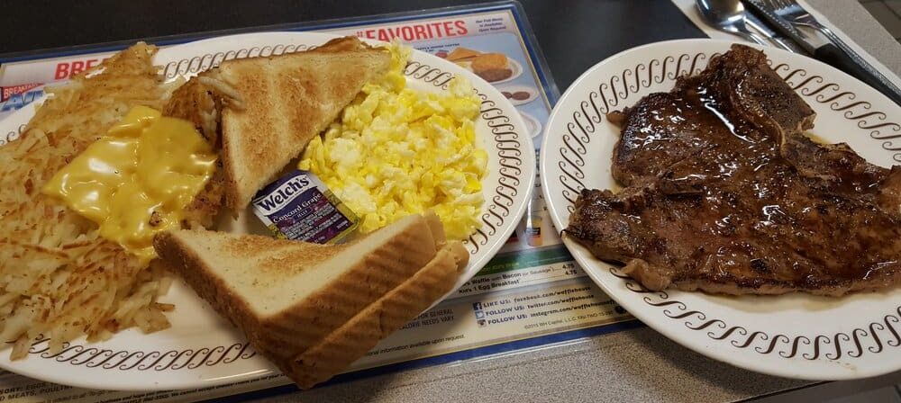 Waffle House Steak and Eggs