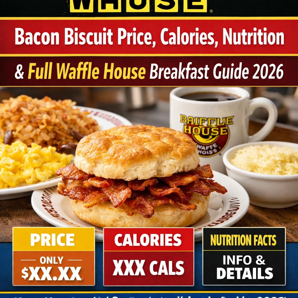 Bacon Biscuit Price, Calories, Nutrition & Full Waffle House Breakfast Guide 2026