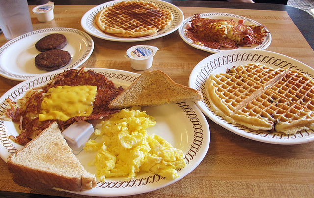 Waffle House Two Egg Breakfast With Side Meat