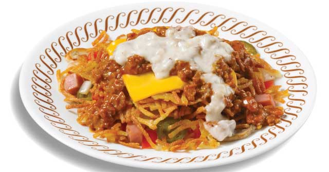 Waffle House Texas Breakfast Melt with Hashbrowns