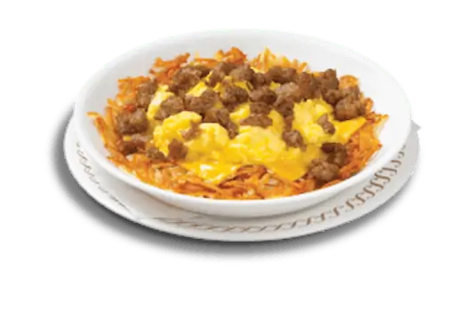 Waffle House Breakfast Hashbrown Bowl Bacon, Egg & Cheese