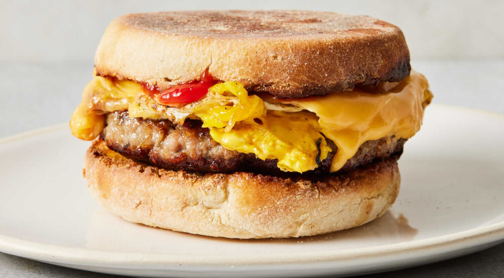 Sausage Egg and Cheese Sandwich