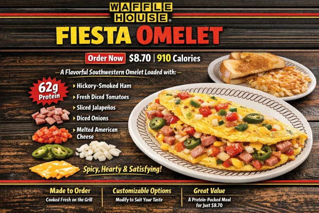 Best Waffle House Fiesta Omelet with Price