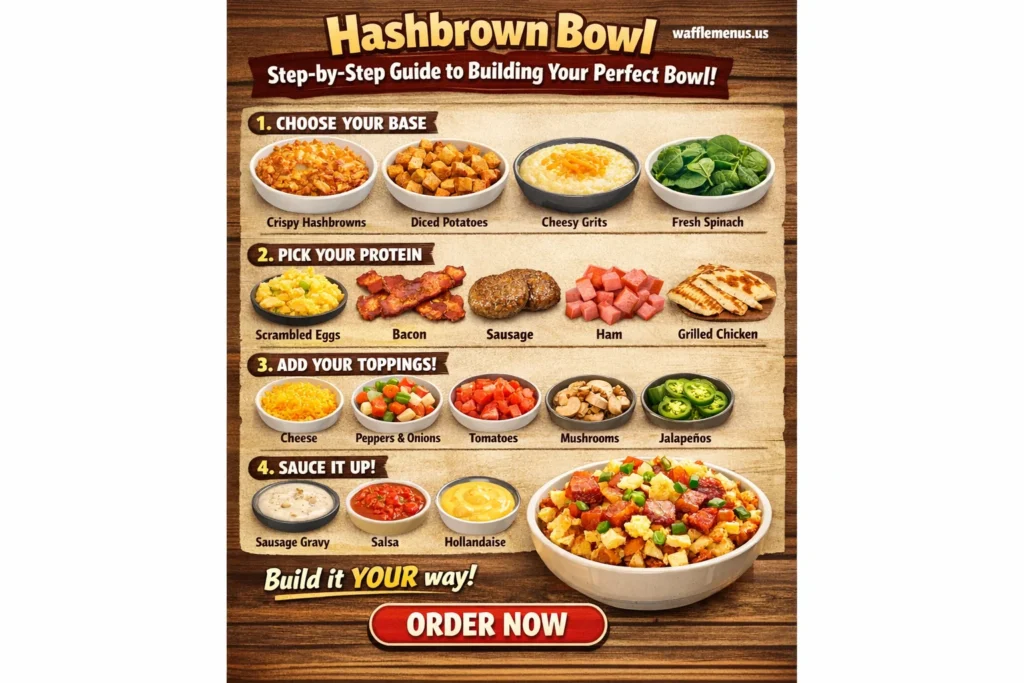 Waffle House Build Your Own Hashbrown Bowl