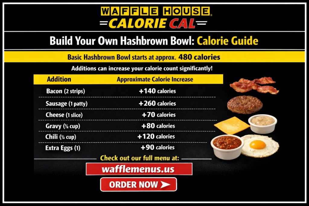 Waffle House Build Your Own Hashbrown Bowl
