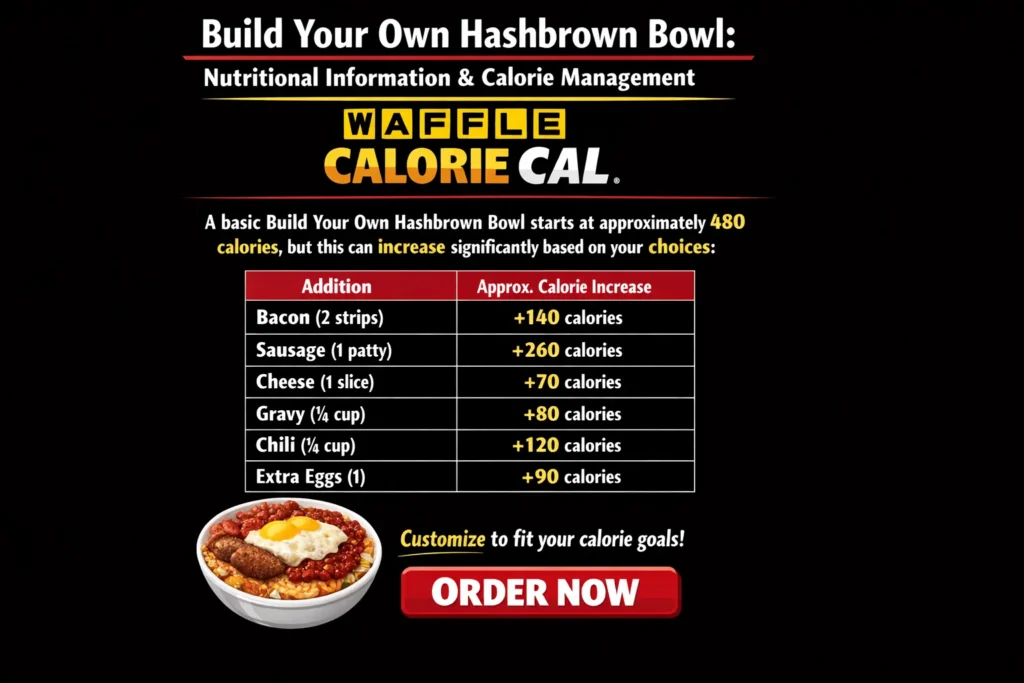Waffle House Build Your Own Hashbrown Bowl