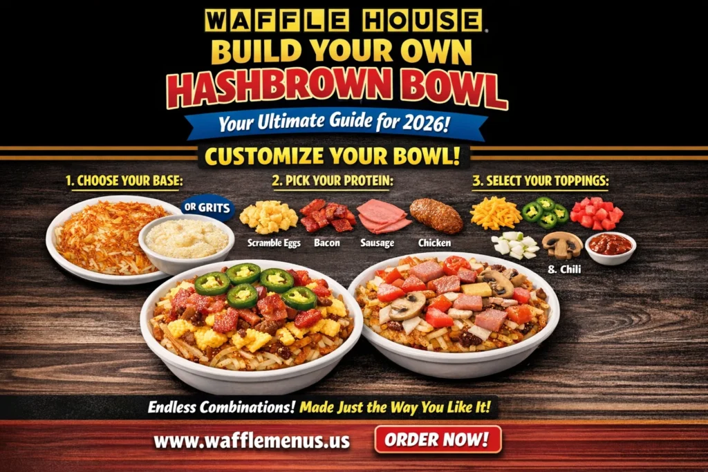 Waffle House Build Your Own Hashbrown Bowl