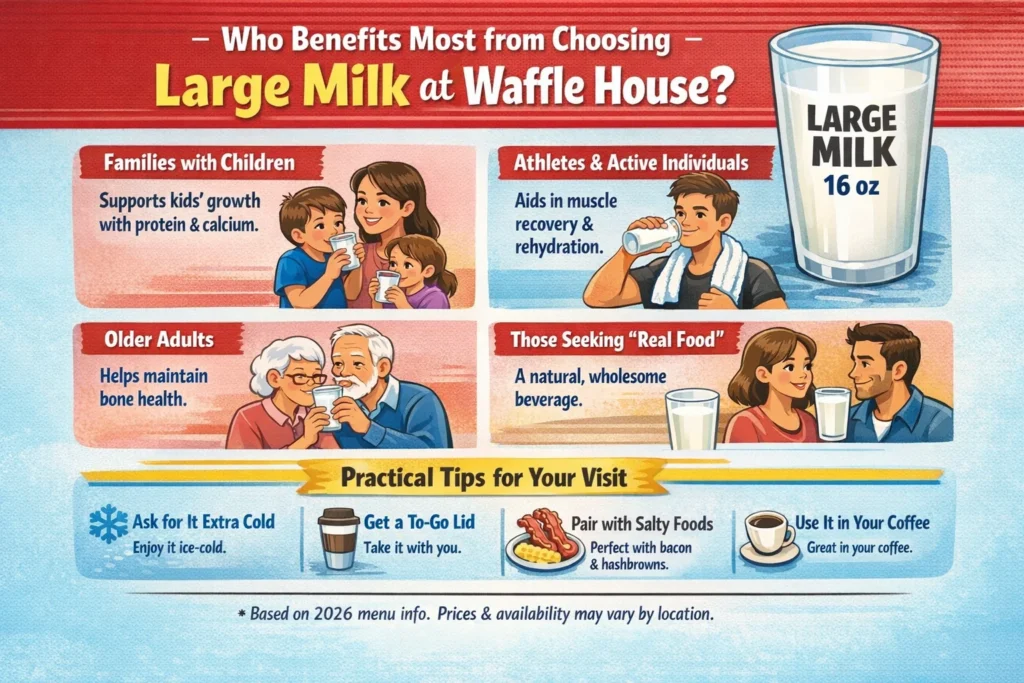 Waffle House Large Milk Nutrition