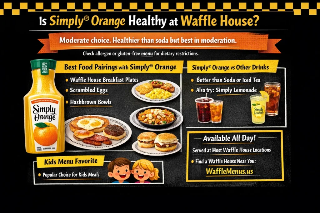 Waffle House Simply® Orange Price, Calories