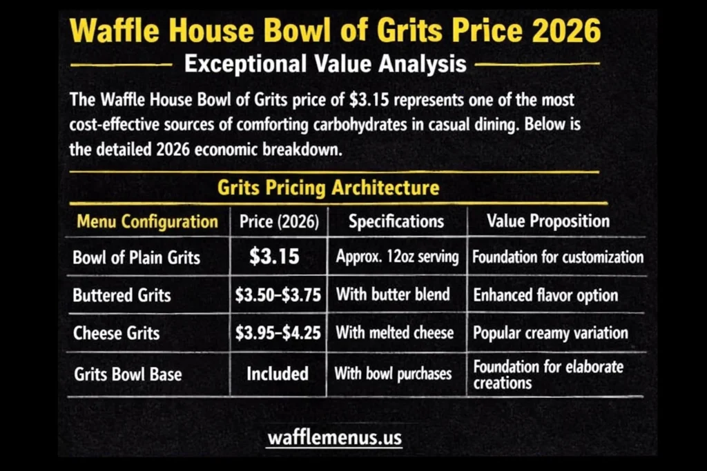 Waffle House Bowl of Grits