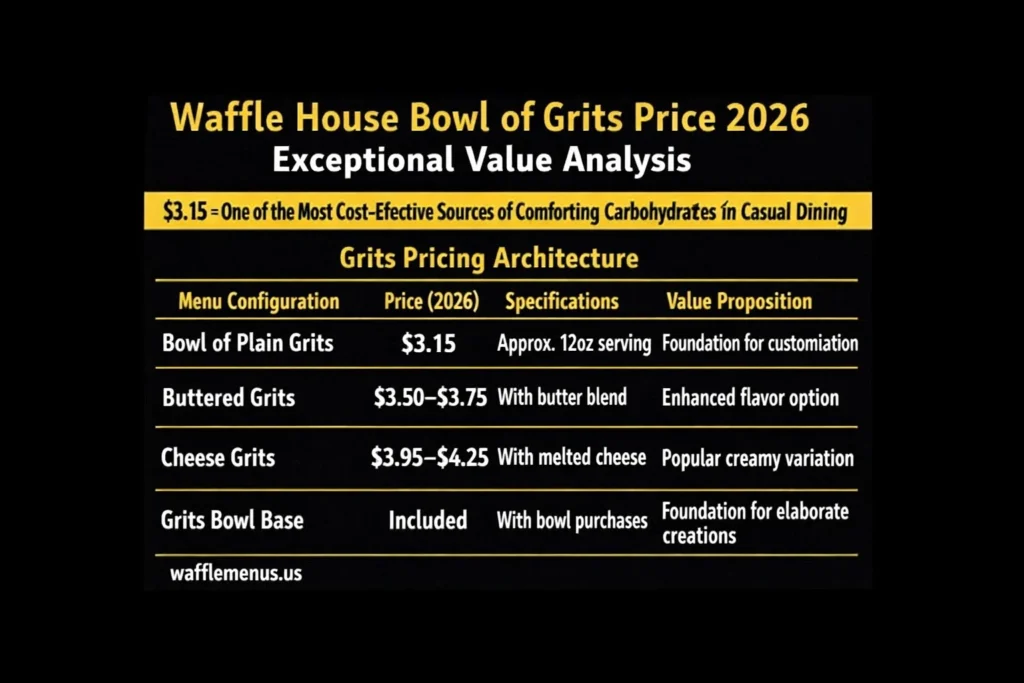 Waffle House Bowl of Grits