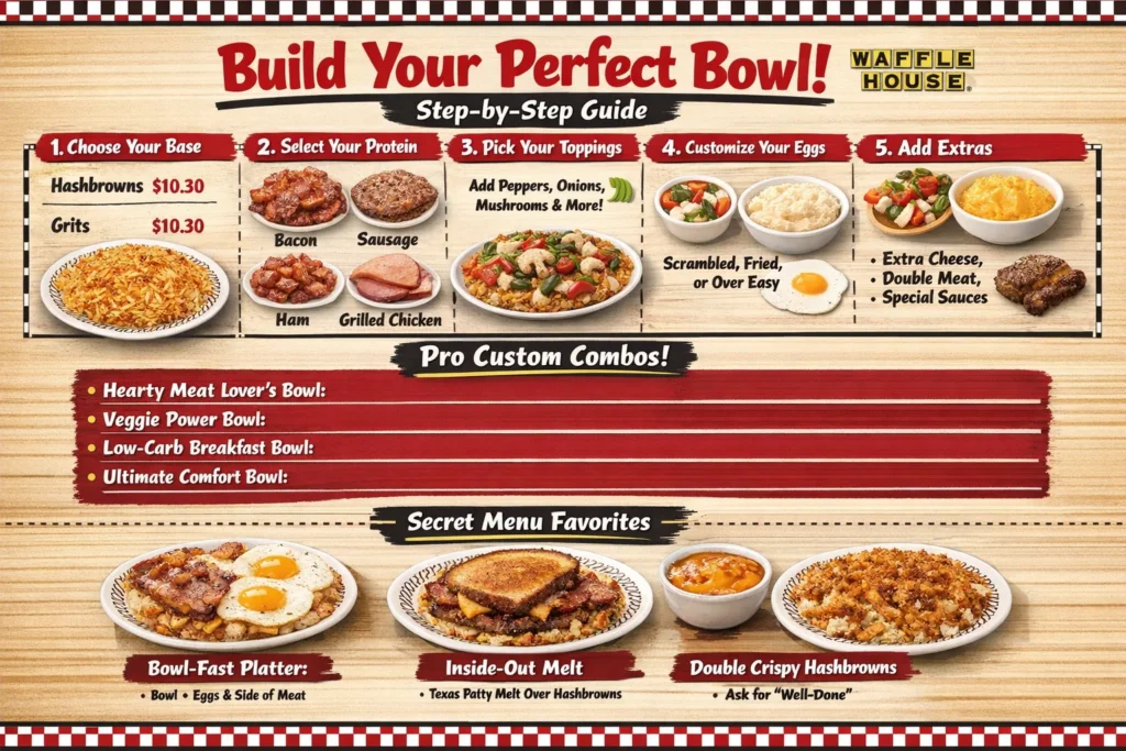Waffle House Breakfast Bowls with Updated Price