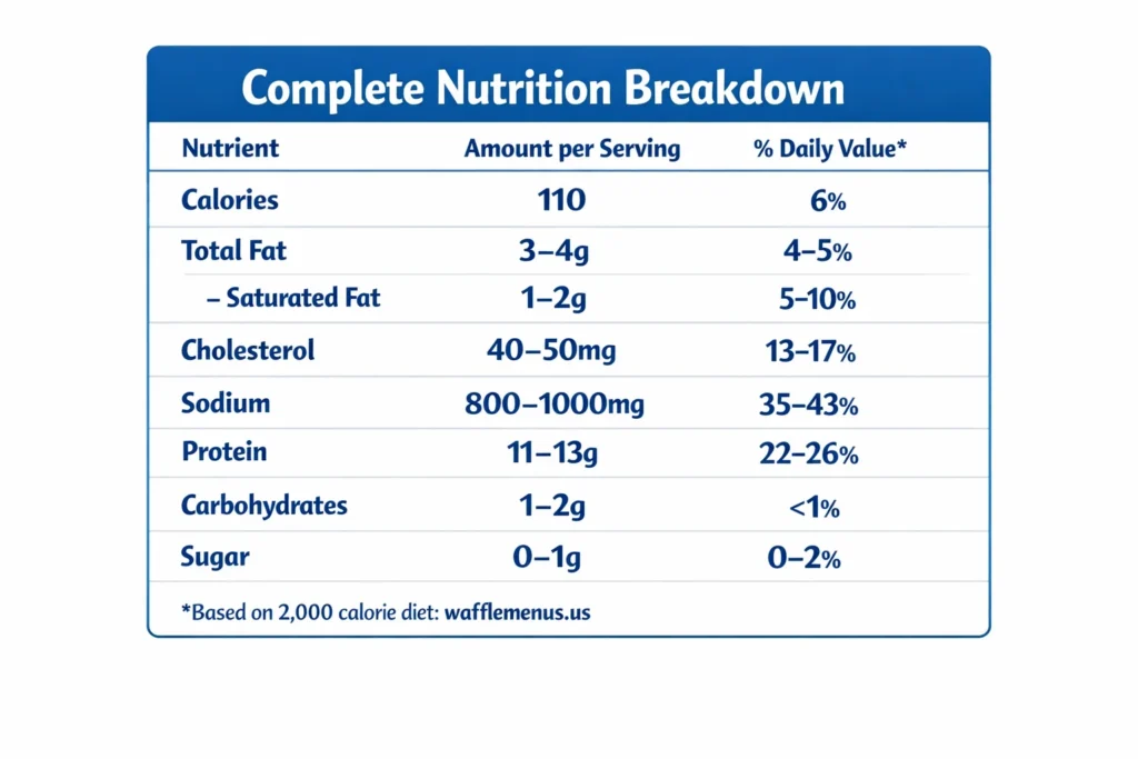 Waffle House City Ham Price, Nutrition & Dining Guide