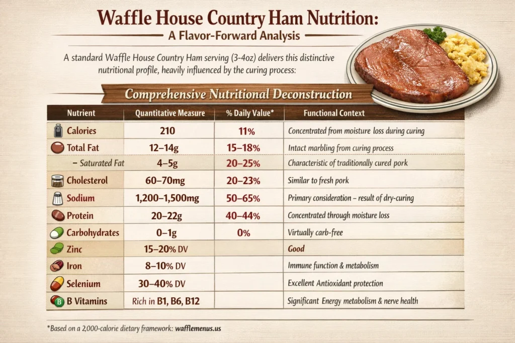 Waffle House Country Ham Flavour