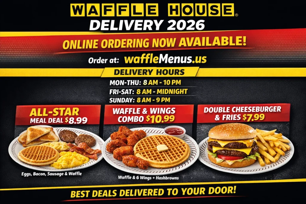 Waffle House Delivery 2026 Online Ordering, Hours and Top Deals