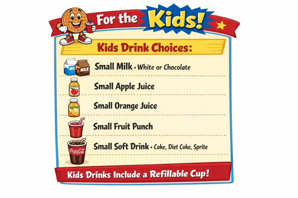 Waffle House Kid’s Beverage Updated Price Nutrition and Healthy Choices