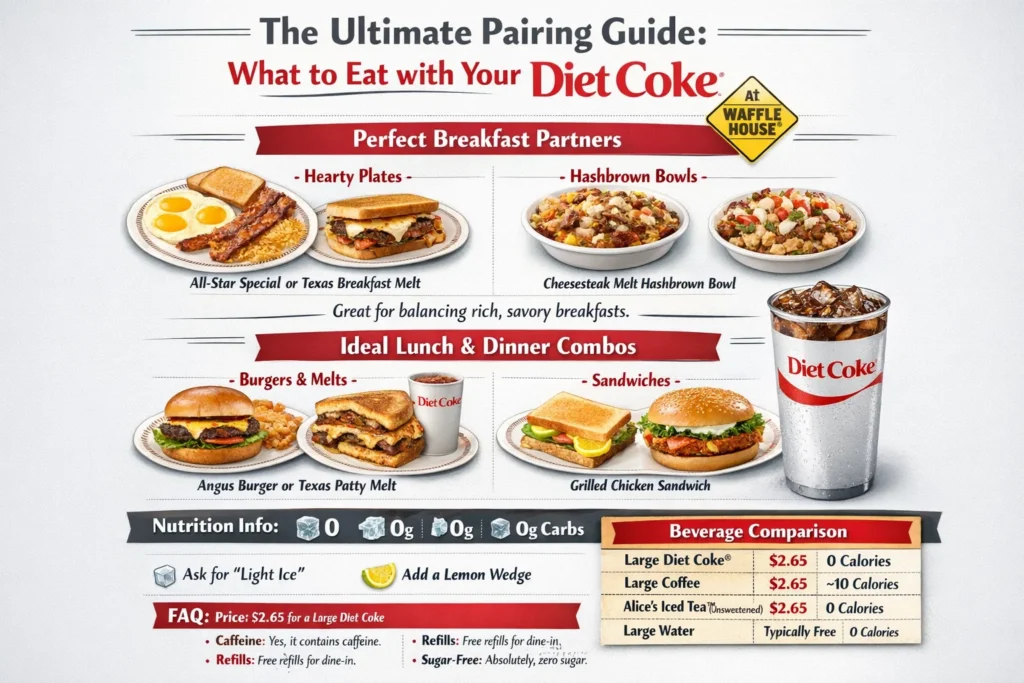 Waffle House Large Diet Coke® $2.65 | 0.0 Calories