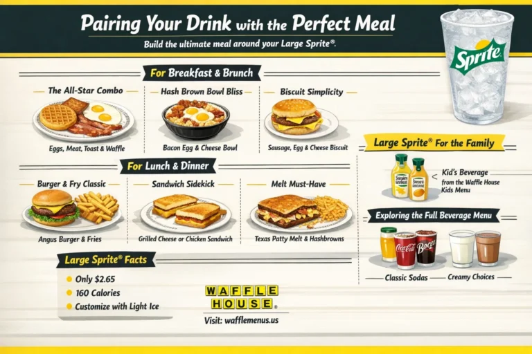 Waffle House Large Sprite® with Guide and Price