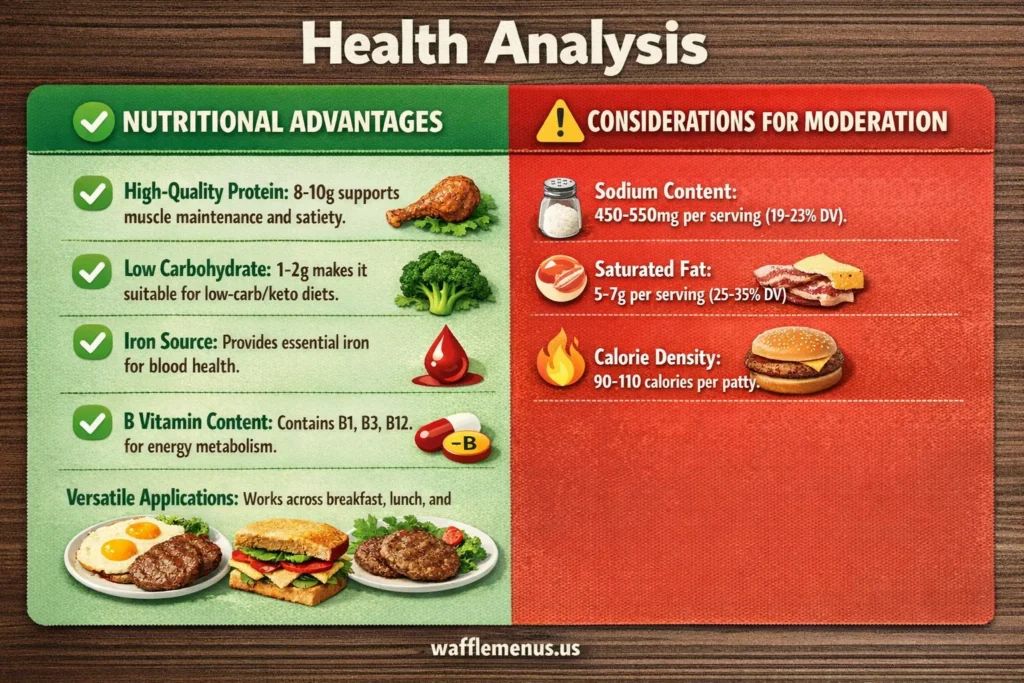 Waffle House Sausage Menu
