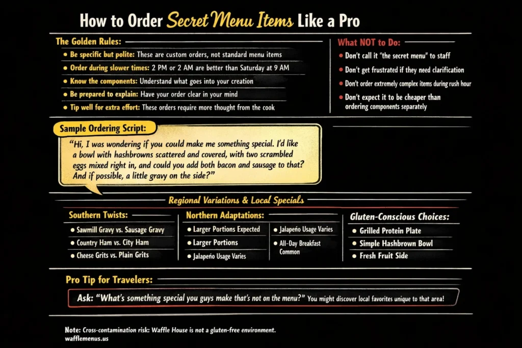 Waffle House Secret Menu Your Complete Guide to Hidden Items and Off-Menu Tips