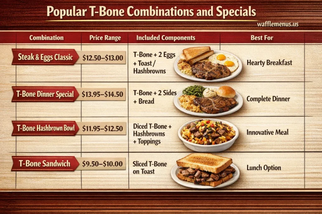 Waffle House T-Bone Steak Complete Price, Nutrition & Dining Guide