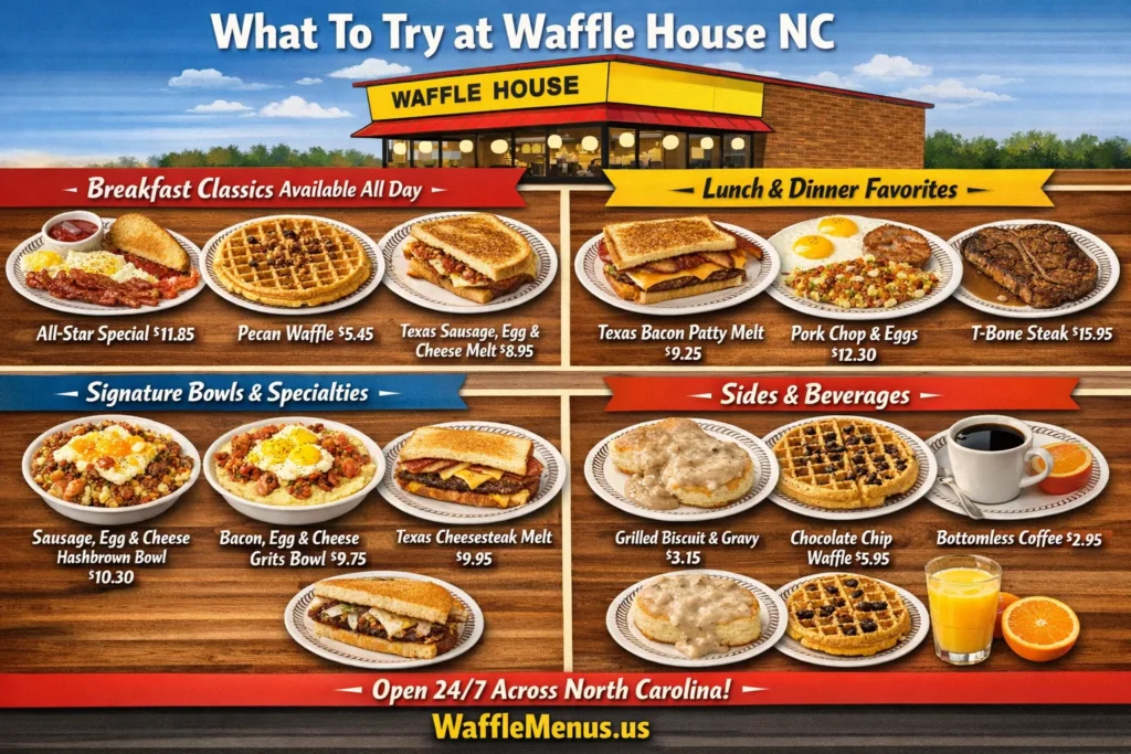 Waffle House in North Carolina Comfort Food Must Visit