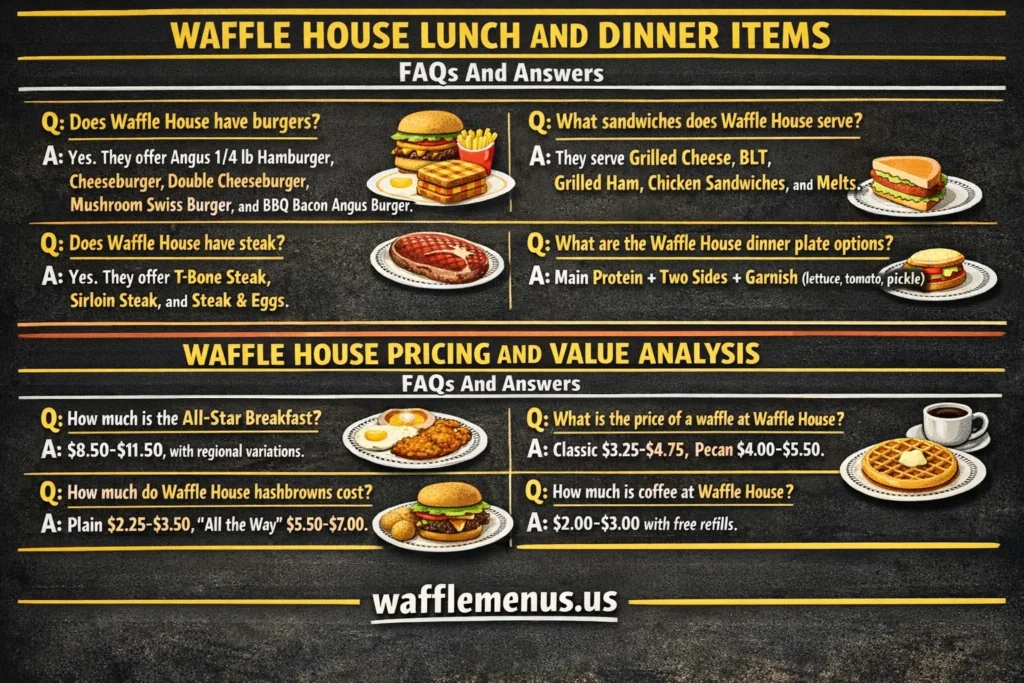 Waffle House Menu FAQs and Answers