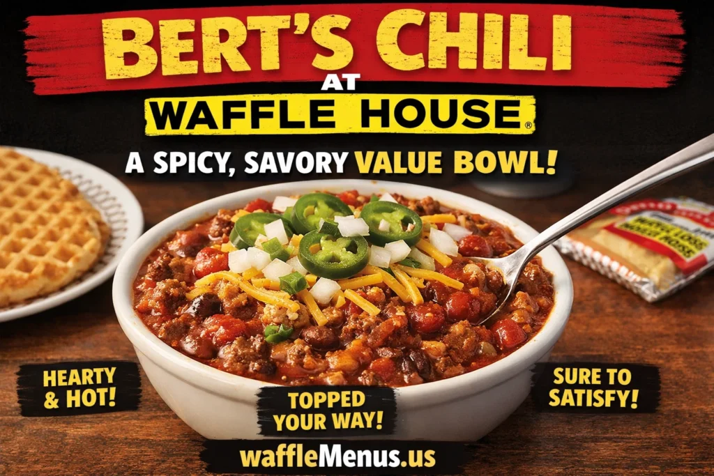 Bert's Chili at Waffle House A Spicy, Savory Value Bowl