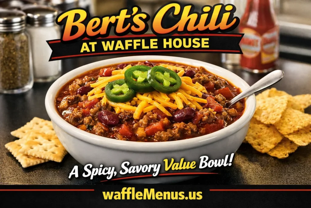 Bert's Chili at Waffle House A Spicy, Savory Value Bowl