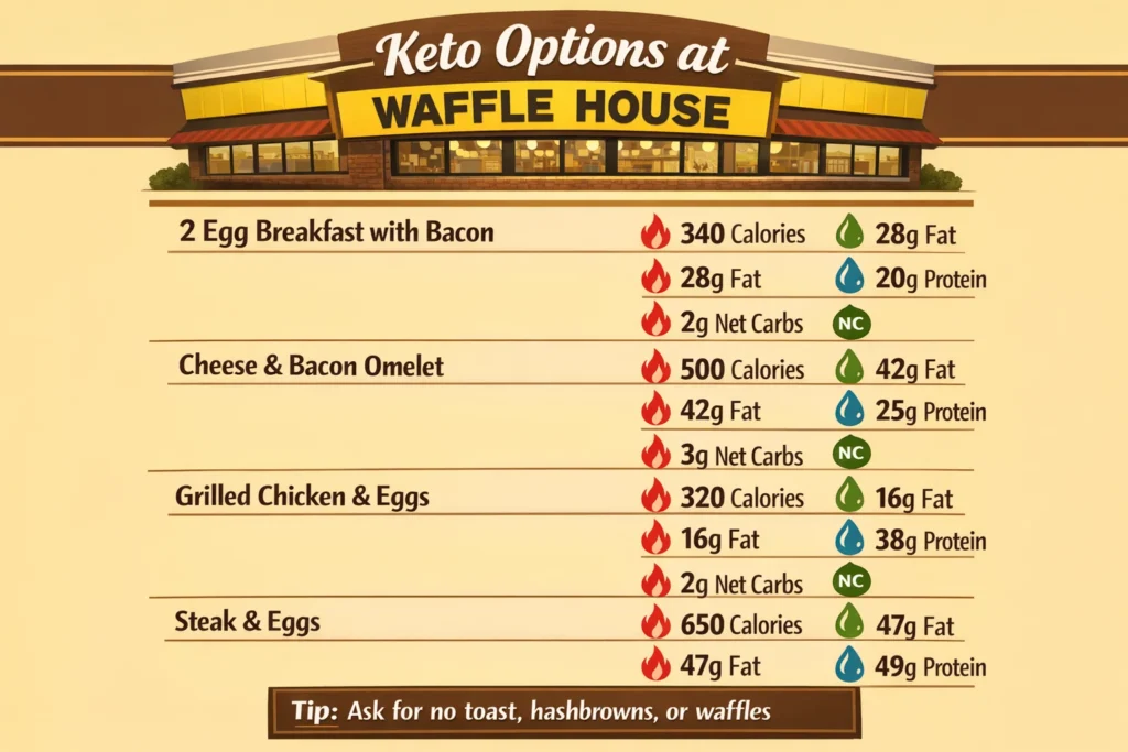 Waffle House Keto Low-Carb Dining Guide for 2026