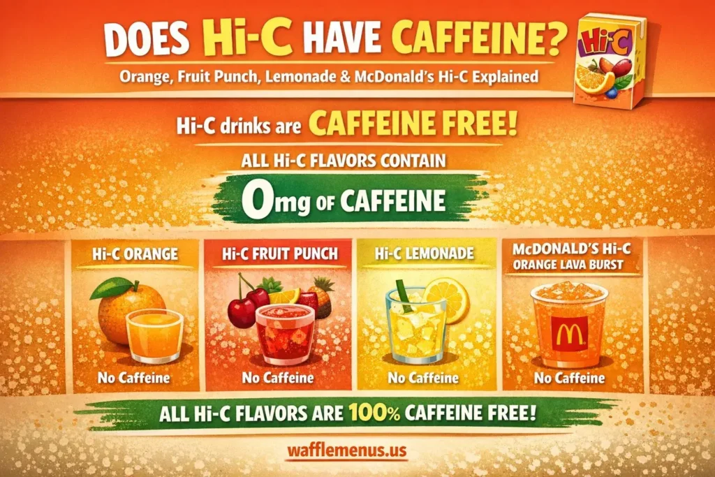 Does Hi-C Have Caffeine? Orange, Fruit Punch, Lemonade & McDonald’s Hi-C Explained