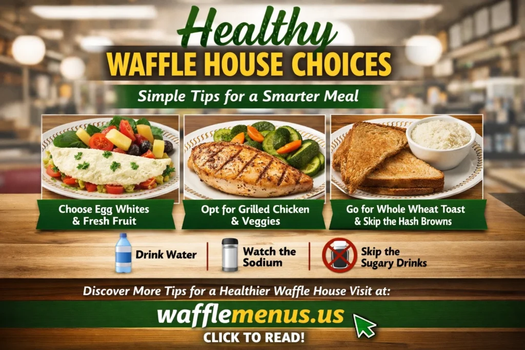 healthy Waffle House choices, healthy options at Waffle House, Waffle House healthy menu, low calorie Waffle House, Waffle House keto options, Waffle House diet friendly, Waffle House nutrition, healthy breakfast Waffle House