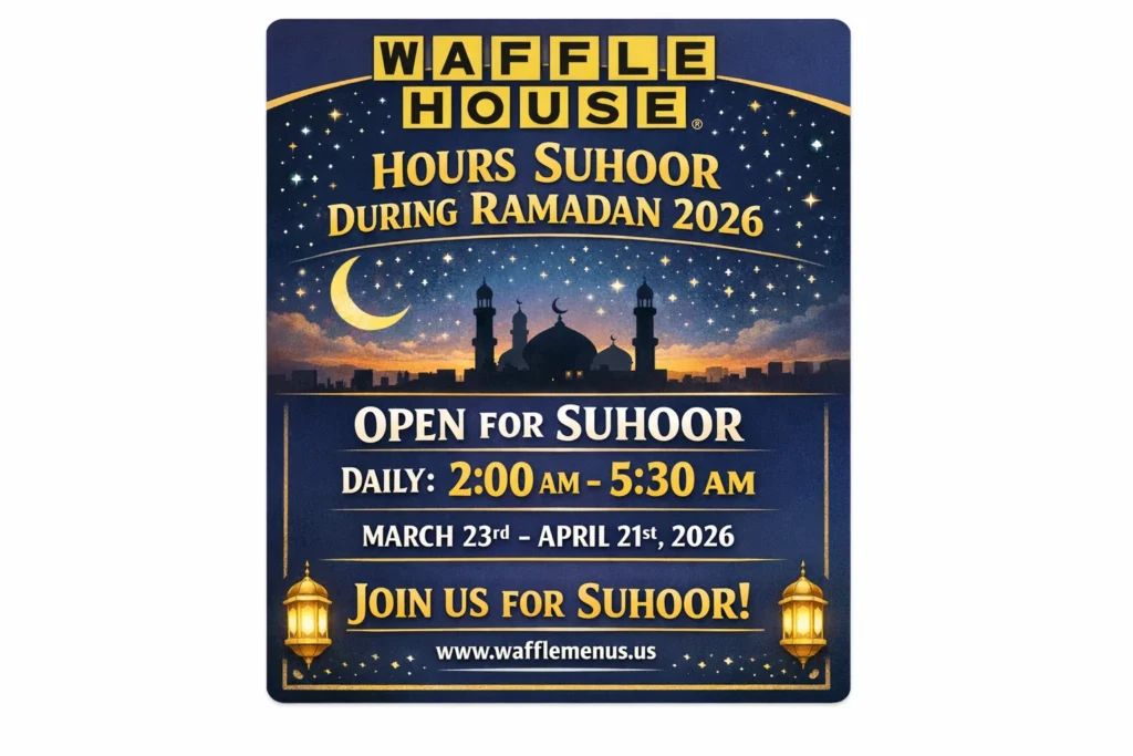 Waffle House Suhoor Menu with Prices in 2026